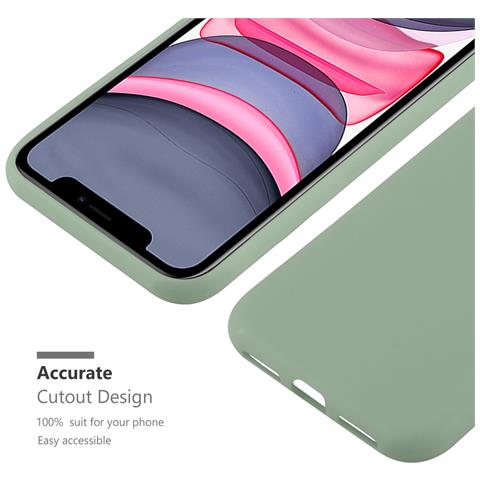 Custodia Compatibile Con Apple Iphone 11 (xi) In Candy Pastello Verde - Coperchio Protettivo In Silicone Tpu Flessibile - Foto 11