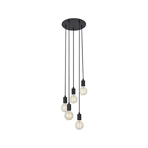 Markslojd Sky - Lampada A Sospensione A Soffitto Con 5 Luci A Grappolo, Nera, E27 - Foto 1