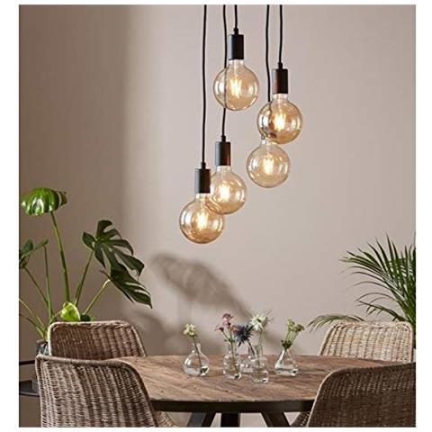 Markslojd Sky - Lampada A Sospensione A Soffitto Con 5 Luci A Grappolo, Nera, E27 - Foto 2