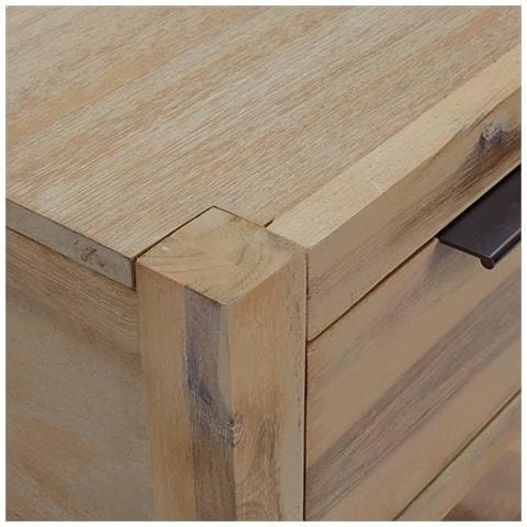 Comodini Con Cassetti 2 Pz 40x30x48 Cm Legno Massello Di Acacia - Foto 2