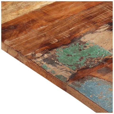 Piano Tavolo Rettangolare 60x70 Cm 25-27 Mm Legno Di Recupero - Foto 10