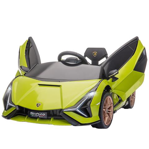 Macchina Elettrica Per Bambini Lamborghini Età 3-5 Anni - Verde - Foto 1