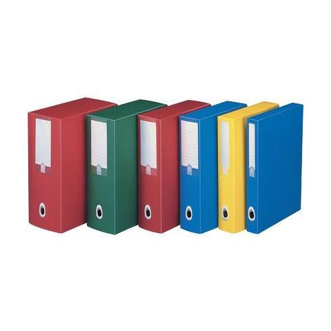 Scatole progetto Plus - Dorso 10 - 25.5x35.5 cm - giallo (conf. 5)  - Foto 1