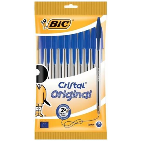 830863, Stick pen, Blu, Trasparente, Medio, Busta di plastica - Foto 1