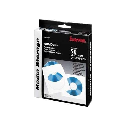 CD Paper Sleeves, white, 50 pcs / Pack 1dischi Bianco - Foto 2