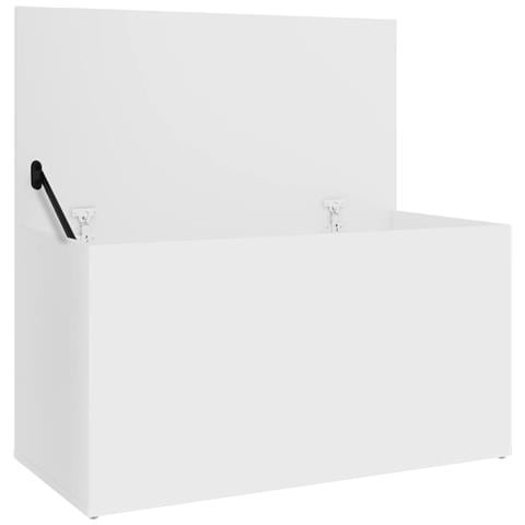 Cassapanca Bianca 84x42x46 cm in Legno Ingegnerizzato - Foto 2