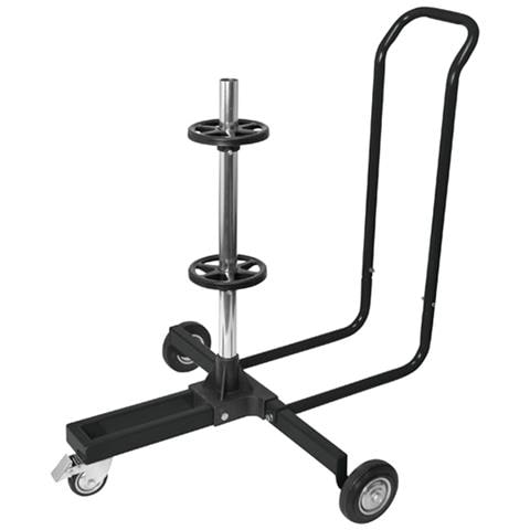 Cavalletto Mobile Pneumatici Con Copertura In Alluminio Nero - Foto 1