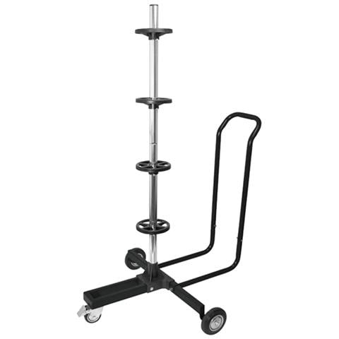 Cavalletto Mobile Pneumatici Con Copertura In Alluminio Nero - Foto 5