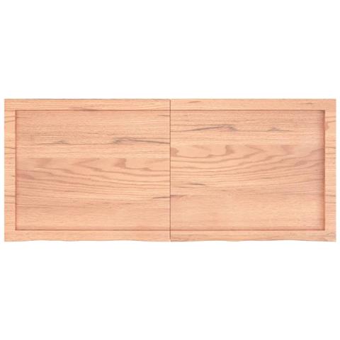Ripiano Muro Marrone 120x50x (2-4) cm Massello Rovere Trattato - Foto 9