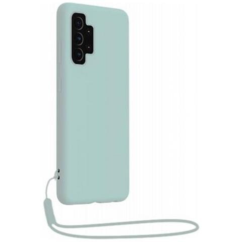 Cover Silicone Per Samsung A32 5g Con Cordino Da Polso Abbinato, Azzurro - Foto 1