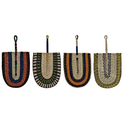 Decorazione Da Parete Dkd Home Decor Multicolore Orientale 46 X 1 X 26 Cm (4 Pezzi) - Foto 2