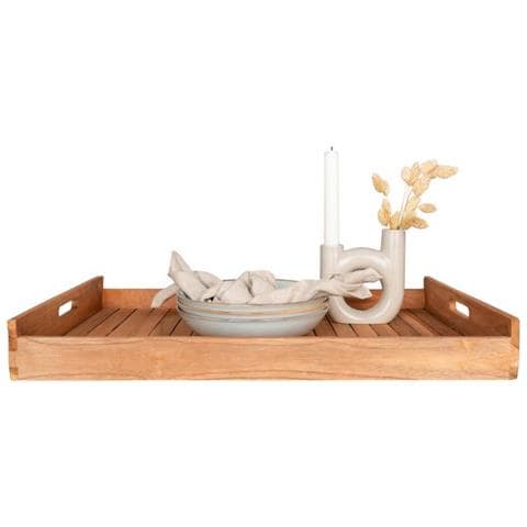 Vassoio Faro - Marrone - Legno - 58x38x7 Cm - Foto 3