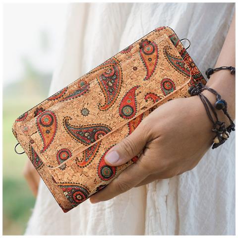 Pochette In Sughero, Collezione Ecocork Chiusura A Zip E Magnetica - Foto 2
