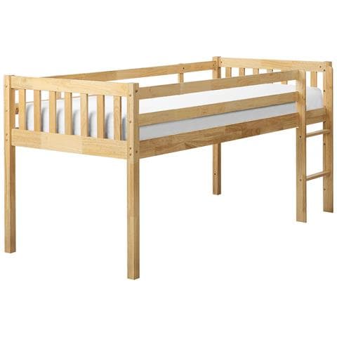 Letto Rialzato Legno Legno Chiaro 90 X 200 Cm Peipin - Foto 2