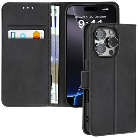 Custodia Per Iphone 16 Pro Max Copertina Portacarte Supporto Video - Foto 1