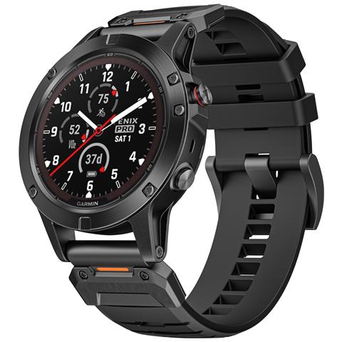 Cinturino Da Orologio Da 22 Mm Per Garmin Fenix 3/5/5x / 6x / 7x Black - Foto 1