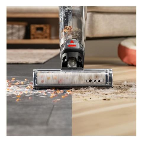 Aspirapolvere e Lavapavimenti CrossWave® OmniForce con Serbatoio 660 ML Autonomia 30 min Colore Grigio Nero e Detergente da 236 ML - Foto 2