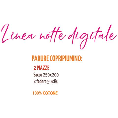 Sacco Copripiumino Federe Letto Matrimoniale Stampa Digitale Cotone Flora - Foto 2