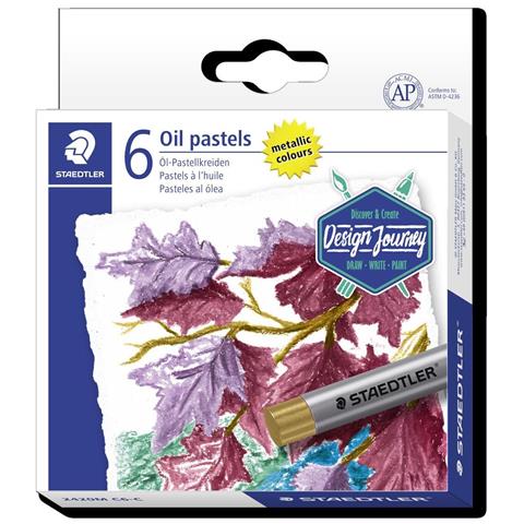 2420m C6-c Farbstift Öl-pastellstift Weich Gemischte Farben - Metallisch 6 Stück (e) (2420m C6-c) - Foto 1