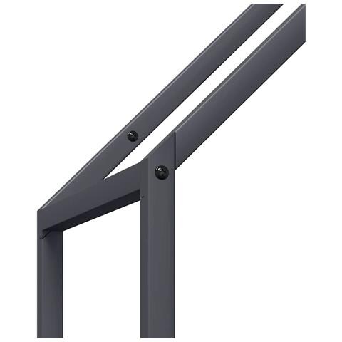 Rastrelliera per Legna da Ardere Antracite 40x25x120 cm - Foto 10