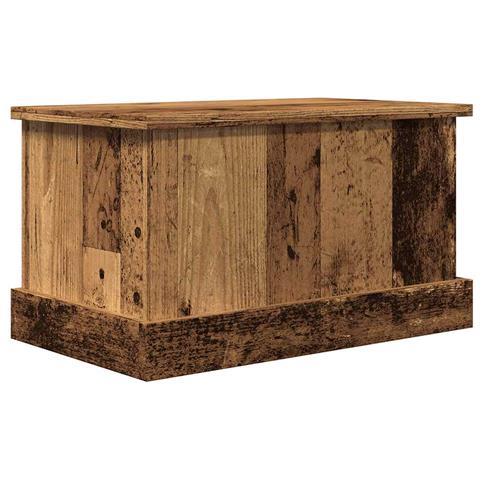 Scatola Portaoggetti Legno Antico 30x50x28 Cm Legno Multistrato - Foto 2