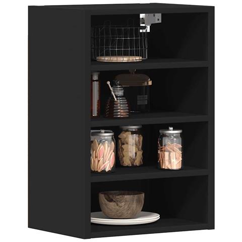 Mobile Pensile “Riga” Nero 40x29,5x60 cm in Legno Multistrato - Foto 2