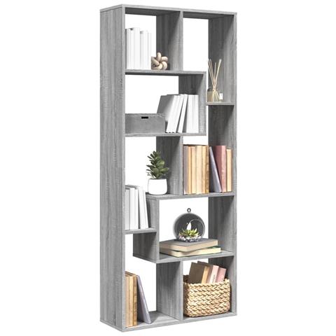 Libreria Divisorio Grigio Sonoma 67x25x161,5 Cm In Truciolato - Foto 1