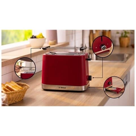 TAT4M224 tostapane 2 fetta /e 950 W Rosso - Foto 9