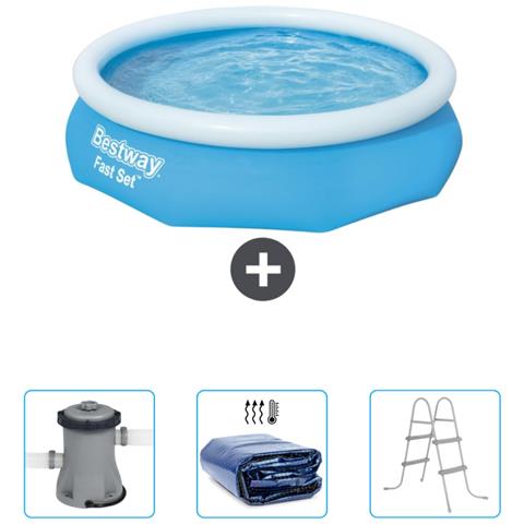 Piscina Fuori Terra - In Giro - 305x76 Cm - Blu - Include Accessori Coordinati Cb47 - Foto 1