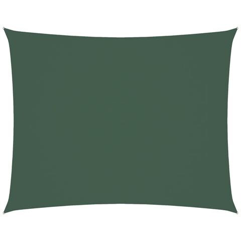 Parasole A Vela Oxford Rettangolare 3x4,5 M Verde Scuro - Foto 1