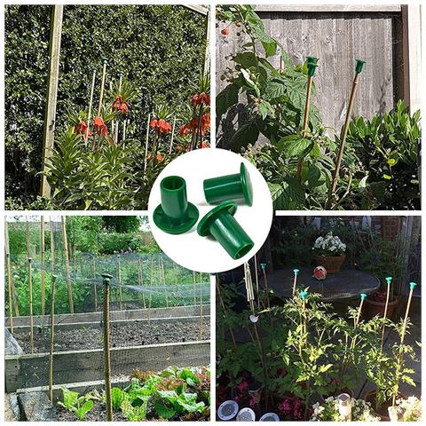 Capsule Per Pali Di Bambù Da Giardino - Protegge Dalle Punte Taglienti E Previene La Putrefazione   48 Pezzi - Foto 2