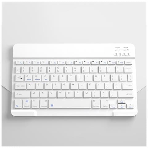 Tastiera Bluetooth Wireless - Ricaricabile Da 10 Pollici White - Foto 4