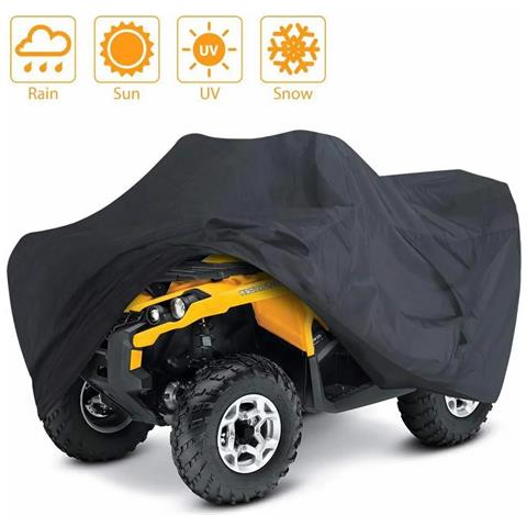 Copertura Protettiva Per Atv Nero In Tessuto Oxford 210d Impermeabile E Resistente Ai Raggi Uv Per Fuoristrada Modello 4 - Foto 2
