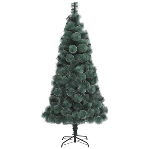 Set di Albero di Natale Artificiale LED & Palline Verde 180 cm PET - Foto 2