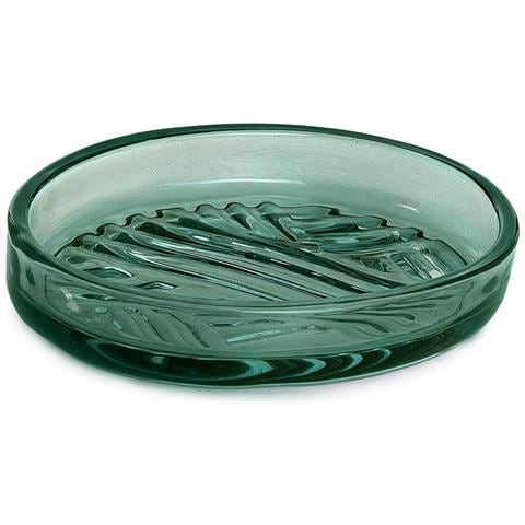 Portasapone D'appoggio In Vetro Cr11 Gedy Serie Corinne Verde - Foto 1
