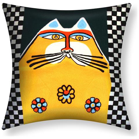 Set Di 2 Copricuscini 45x45 Cm Ricamati Art Mystiel - Foto 1