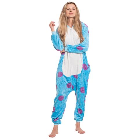 Pigiama Da Donna Tuta Kigurumi Onesie Costume Sulivan Blu 175-185 Xl - Foto 2