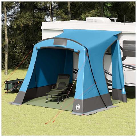Tenda con tetto Altro Blu e Nero 285 x 255 x 245 cm Poliestere - Foto 2