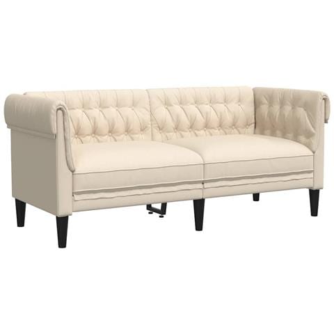 Divano Chesterfield a 2 Posti in Lino - Foto 1