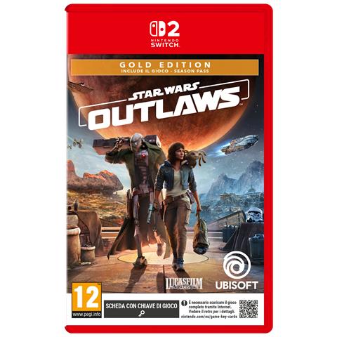 Star Wars Outlaws Gold Edition Oro Tedesca, Inglese, ESP, Francese, ITA, Giapponese, Coreano, Portoghese, Russo Nintendo Switch 2 - Foto 1