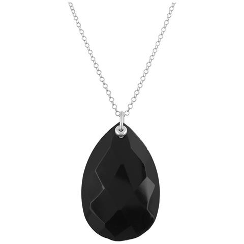 Girocollo In Argento Sterling ""drop"" Con Cristallo Nero - Foto 2