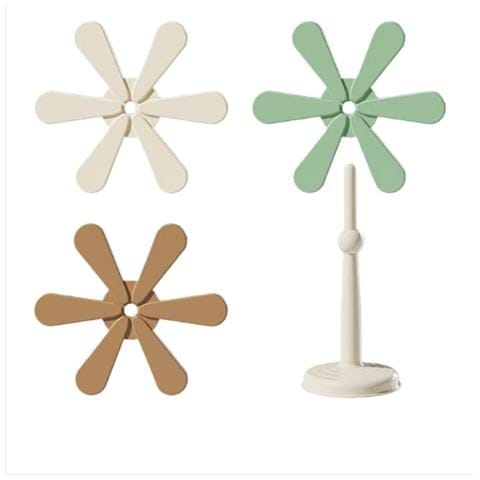 Set Di 3 Sottobicchieri Termoresistenti In Silicone Con Base Rotonda - Design Albero Di Natale - Foto 1