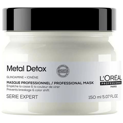 L'oreal Professionnel, Serie Expert Metal Detox, Glicoammina + Ionene, Maschera Crema Trattamento Capelli, Protettore Anti-deposito, 150 Ml - Foto 1