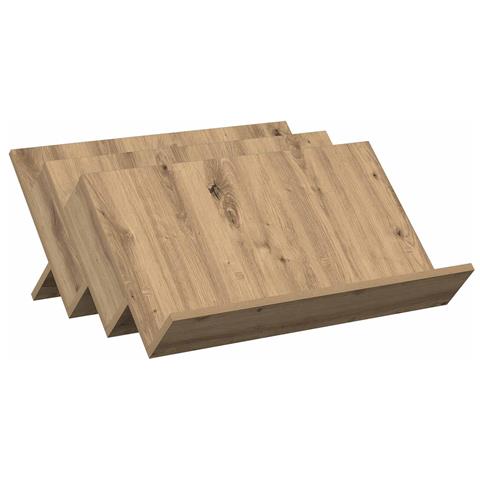 Scaffale per riviste Rovere artigianale 65 x 53 x 28,5 cm - Foto 1