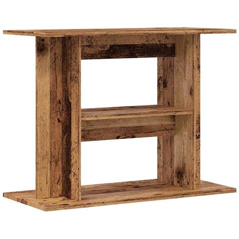 Supporto per acquario in legno antico 80x35x60 cm in legno ingegnerizzato - Foto 1