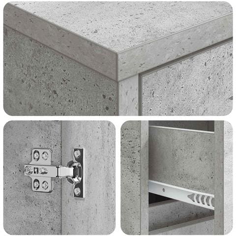 Mobile da Bagno Grigio Cemento 30 x 33 x 190 cm - Foto 2