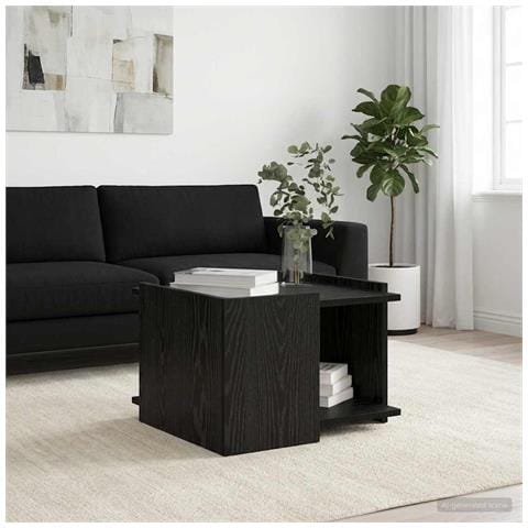 Tavolino da salotto Rovere Nero 50,5 x 50 x 33 cm - Foto 2