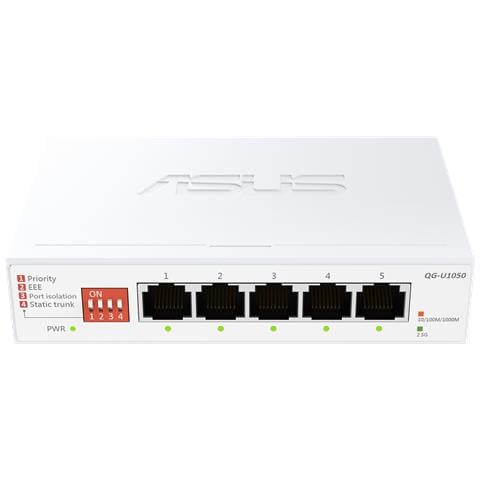 QG-U1050 Non gestito 2.5G Ethernet (100/1000/2500) Bianco - Foto 1
