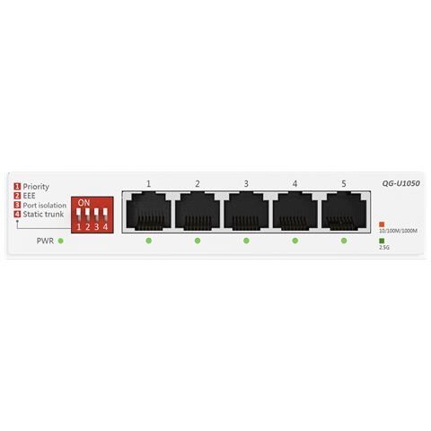 QG-U1050 Non gestito 2.5G Ethernet (100/1000/2500) Bianco - Foto 4