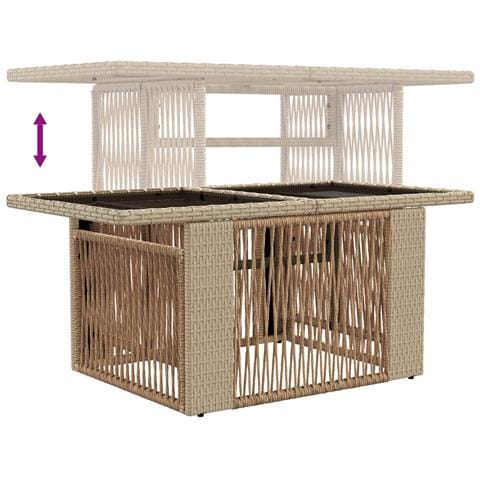 Set Divano da Giardino 8 pz Beige e Bianco Crema polyrattan - Foto 10